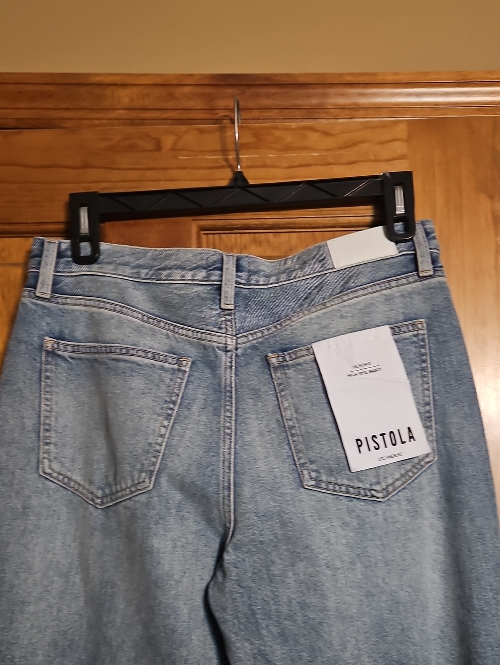 Pistola Hendrix High-Rise Baggy Distressed Denim Jeans-NWT - Picture 7 of 13